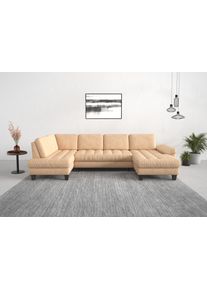 Sit & More Sit&More Wohnlandschaft »Westham U-Form« wahlweise mit Bettfunktion in braun, Größe B/H/T: 338 cm x 88 cm x 172 cm