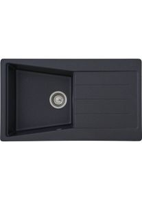 respekta Einbauspüle »SEATTLE86X50B« in schwarz