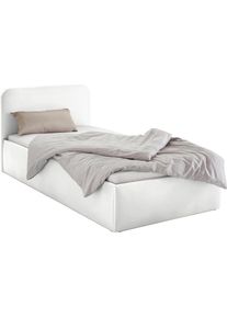 Westfalia Schlafkomfort Polsterbett inkl. Bettkasten bei Ausführung mit Matratze in weiß, Größe Liegefläche B/L/H: 100 cm x 200 cm x 55,00