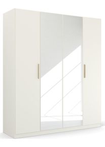Rauch Kleiderschrank »Skandi by Quadra Spin Schlafzimmerschrank« im Landhaus-Stil mit Massivholzgriffen in weiß, Größe B/H/T: 181 cm x 210 cm x 54 cm