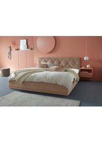Westfalia Schlafkomfort Polsterbett »Adamas« auch mit Bettkasten in beige, Größe Liegefläche B/L: 200 cm x 200 cm