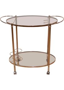 Home Affaire Rollwagen in braun, Größe B/H/T: 87 cm x 78 cm x 46 cm