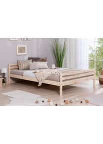 Ticaa Jugendbett Futonbett in diversen Breiten in beige, Größe Liegefläche B/L: 140 cm x 200 cm