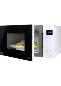 LG Mikrowelle »MS 23 NECBW« Mikrowelle 1000 W Smart Inverter Technologie, echte Glasfront in weiß