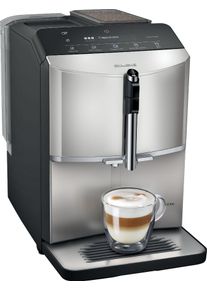 Siemens Kaffeevollautomat »EQ300 TF303E07, viele Kaffeespezialitäten, OneTouch-Funktion« benutzerfreundliches Display, Keramikmahlwerk, silber...