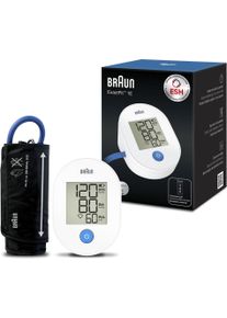 Braun Oberarm-Blutdruckmessgerät »ExactFit 1E BUA4000EU« Einfache Bedienung, leicht ablesebares Display, Universalmanschette in weiß