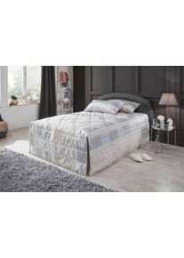 Westfalia Schlafkomfort Polsterbett inkl. Bettkasten bei Ausführung mit Matratze in schwarz, Größe B/L/H: 130 cm x 210 cm x 34 cm