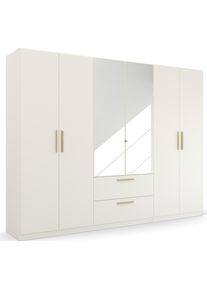 Rauch Kleiderschrank »Skandi by Quadra Spin Schlafzimmerschrank« im Landhaus-Stil mit Massivholzgriffen in weiß, Größe B/H/T: 271 cm x 210 cm x 54 cm