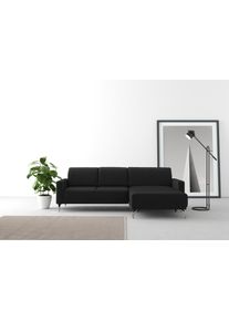 Sit & More Sit&More Ecksofa »Bailando L-Form« wahlweise mit Kopfteilverstellung und Vorziehsitz in schwarz, Größe B/H/T: 251 cm x 84 cm x 163 cm