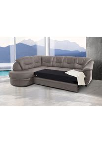 Sit & More Sit&More Ecksofa »Savoni L-Form« wahlweise mit Bettfunktion in grau, Größe B/H/T: 267 cm x 90 cm x 206 cm