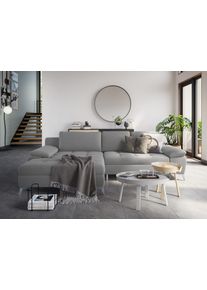 Sit & More Sit&More Ecksofa »Latigo L-Form« mit Mega-Recamiere in grau, Größe B/H/T: 290 cm x 163 cm