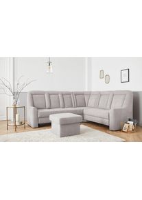 Sit & More Sit&More Ecksofa »Melissa L-Form« klassisches Polsterprogramm in silberfarben, Größe B/H/T: 257 cm x 217 cm