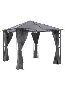 Konifera Pavillon »Valencia« Blätter-Optik in grau, Größe B/H/T: 300 cm x 300 cm