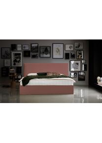 ATLANTIC HOME COLLECTION Bettgestell »Melody« mit Bettkasten und Lattenrost in rosa, Größe Liegefläche B/L: 160 cm x 200 cm