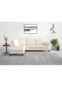 Sit & More Sit&More Ecksofa »Westham L-Form« mit Ottomane in beige, Größe B/H/T: 261 cm x 88 cm x 179 cm