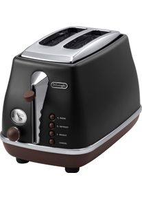 De'Longhi De'longhi Toaster »CTOV 2003.BK« 2 kurze Schlitze 900 W in schwarz