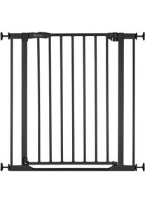 hauck Türschutzgitter »Clear Step 2 in schwarz, Größe B/H/T: 75 cm x 77 cm x 1,5 cm