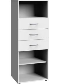 wimex Standregal »Multiraumkonzept« planbar und erweiterbar in weiß, Größe B/H/T: 30 cm x 126 cm x 40 cm