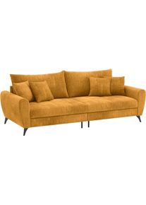 Mr. Couch Big-Sofa »Blackburn II« Mit Kaltschaumpolsterung bis 140 kg belastbar in orange, Größe B/H/T: 260 cm x 71 cm x 108 cm