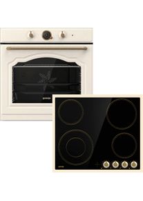 Gorenje Backofen-Set »BOS67371CLI« ecoClean AirFry-Funktion in beige, Größe 0