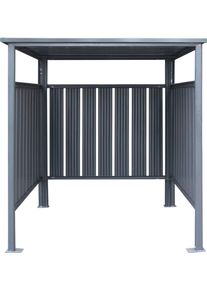 WESTMANN Kaminholzregal anthrazit in grau, Größe B/H/T: 180 cm x 210 cm x 200 cm