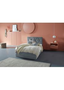 Westfalia Schlafkomfort Polsterbett »Adamas« auch mit Bettkasten in grau, Größe Liegefläche B/L/H: 140 cm x 200 cm x 55