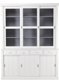 Woood Buffet »Lagos« viel Stauraum, mit Glastüren, H 213 cm x B 163 cm in weiß