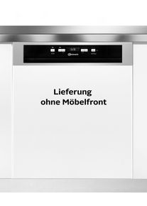 Bauknecht teilintegrierbarer Geschirrspüler »OBBC Ecosilent 8650« 14 Maßgedecke in silberfarben