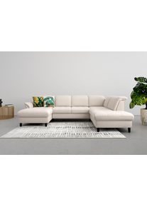 Sit & More Sit&More Wohnlandschaft »Maggiore U-Form« wahlweise mit Kopfteilverstellung in grau, Größe B/H/T: 312 cm x 224 cm