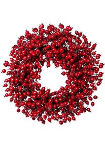 Creativ Deco Dekokranz »Weihnachtsdeko rot« in rot, Größe Ø 55 cm