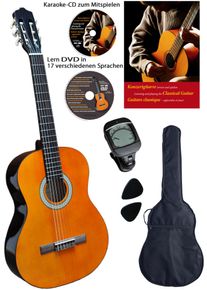 Clifton Konzertgitarre &raquo;Clifton-Konzertgitarre&laquo; Komplettset in beige