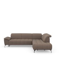 Sit & More Sit&More Ecksofa »Cool L-Form« wahlweise mit Kopfteilverstellung und Vorziehsitz in grau, Größe B/H/T: 272 cm x 79 cm x 220 cm