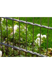 Peddy Shield Doppelstabmattenzaun 83 cm hoch in grau, Größe H/L: 83 cm x 10 m