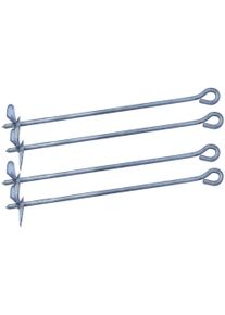 Weka Bodenanker »Tabaluga Befestigungsanker – Set 1« 4 Stück in silberfarben, Größe B/H/T: 52 cm