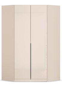 Rauch Eckkleiderschrank »Kleiderschrank Schrank Ankleidezimmer Schlafzimmer Garderobe AGORDO« in zwei Griff-Farben in beige, Größe B/H/T: 117 cm x...