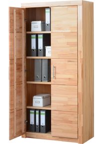 Vogl Möbelfabrik Aktenschrank »Toronto« in 2 Breiten in beige, Größe B/H/T: 90 cm x 189,5 cm x 42 cm