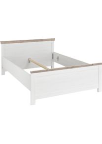 Home Affaire Bett »Florenz Doppelbett Landhausstil Bettgestell (100,140 oder 180/200cm)« aus FSC -zertifiziertem Holzwerkstoff in weiß, Größe...
