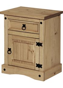 Home Affaire Nachtkommode im Landhaus-Stil in gelb, Gr&ouml;&szlig;e B/H/T: 53 cm x 67 cm x 38 cm