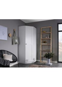 Rauch Eckkleiderschrank »Skagen« im Landhaus-Stil in weiß, Größe B/H/T: 85 cm x 197 cm x 72 cm