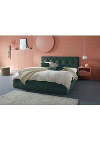 Westfalia Schlafkomfort Polsterbett »Adamas« auch mit Bettkasten in grün, Größe Liegefläche B/L/H: 180 cm x 200 cm x 55