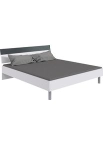 wimex Futonbett »Budapest« Inklusive zweifarbiges Kopfteil in weiß, Größe Liegefläche B/L: 180 cm x 200 cm