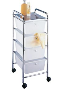 Wenko Rollwagen »Messina« in grau, Größe B/H/T: 33 cm x 80,5 cm x 39 cm