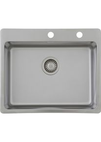 respekta Einbauspüle in silberfarben