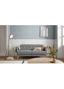 Andas 2-Sitzer »Raadal« in geradliniger skandinavischer Optik in grau, Größe B/H/T: 161 cm x 74 cm x 84 cm