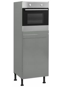 Optifit Backofen/Kühlumbauschrank »Bern« 60 cm breit in grau, Größe B/H/T: 60 cm x 173,4 cm x 58,4 cm