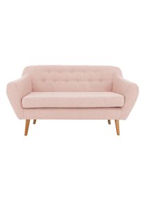 Andas 2-Sitzer »Renne« mit Heftung im Rücken im skandinavischem Stil in rosa, Größe B/H/T: 128 cm x 78 cm x 73 cm