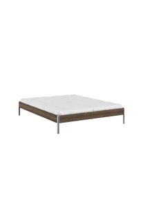 Karup Design Bettgestell »CORE BED Bodenbett, Holzrahmen, Futonbett, Jugendbett, Holzbett« Massivholzbett mit Lattenrost, Kiefer massiv, Doppelbett...
