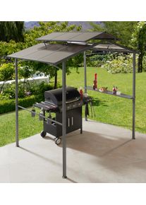 Konifera Grillpavillon »Manhatten« BxT: 240x150 cm in grau, Größe B/H/T: 240 cm x 246 cm x 150 cm