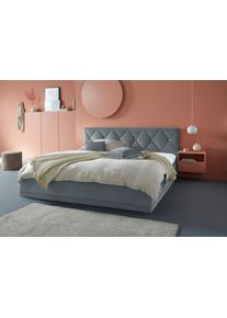 Westfalia Schlafkomfort Polsterbett »Adamas« auch mit Bettkasten in grau, Größe Liegefläche B/L/H: 200 cm x 200 cm x 45