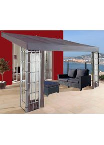 Quick Star Anbaupavillon »Rank« BxT: 400x300 cm in grau, Größe B/H/T: 400 cm x 266 cm x 300 cm